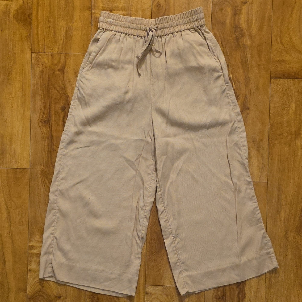& Other Stories Tan Wide-Leg Pants